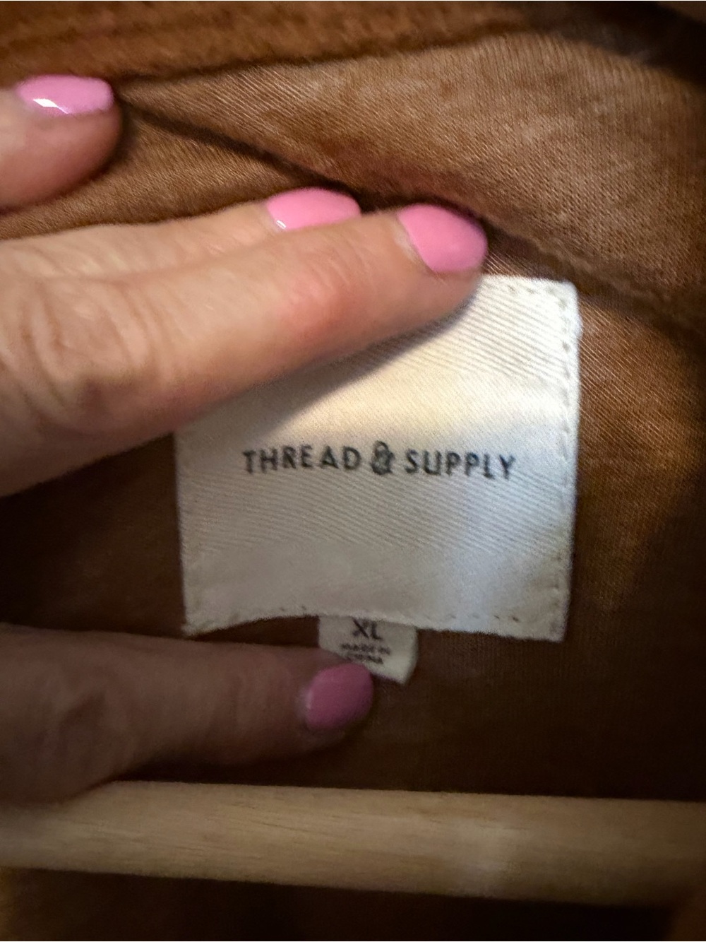 Thread & Supply Rust Brown Wool Shacket - Picture 3 of 3